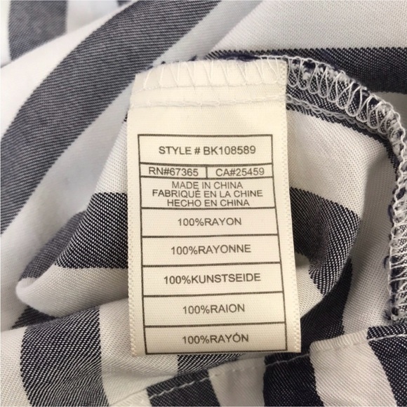 BB DAKOTA 4 Set Sail Stripe Midi Dress In Navy - Picture 15 of 16